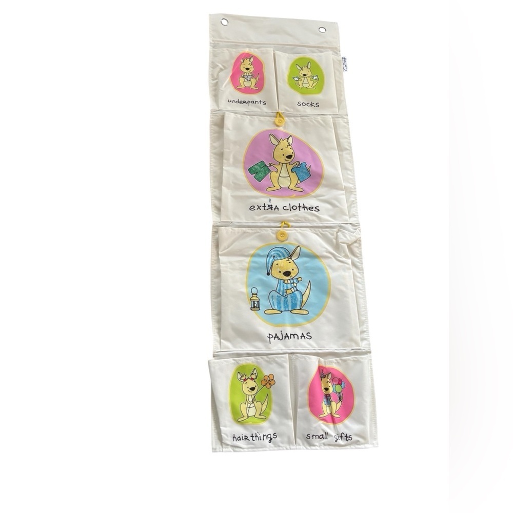 Weekly Kids Hanging Room Organizer Clothing Accessories Keeps Room Tidy Canvas